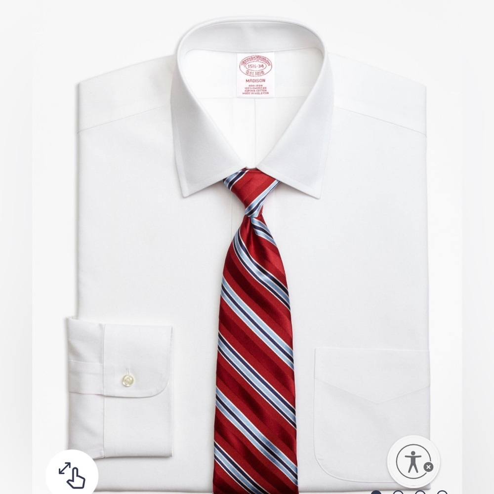 Men’s white dress shirt